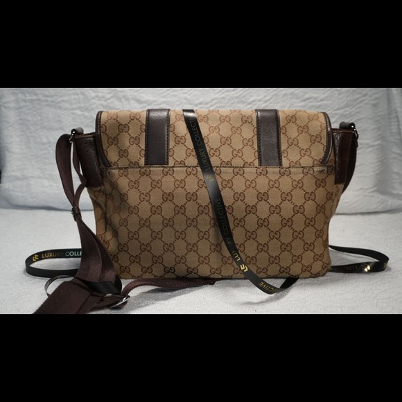 Gucci Beige/Ebony GG Messenger Bag - Picture 9 of 16